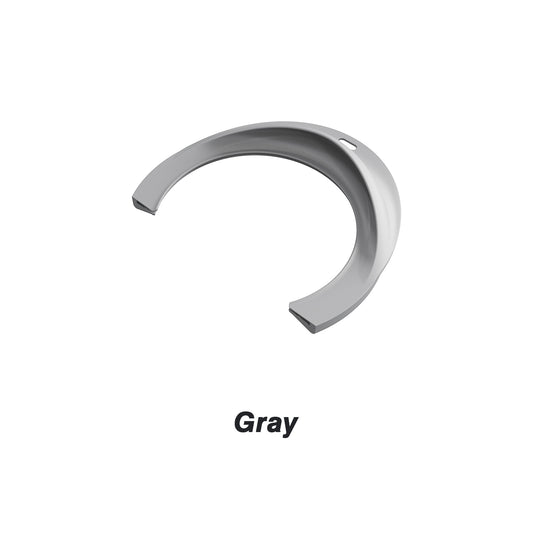 Gray curved silicone plate guard