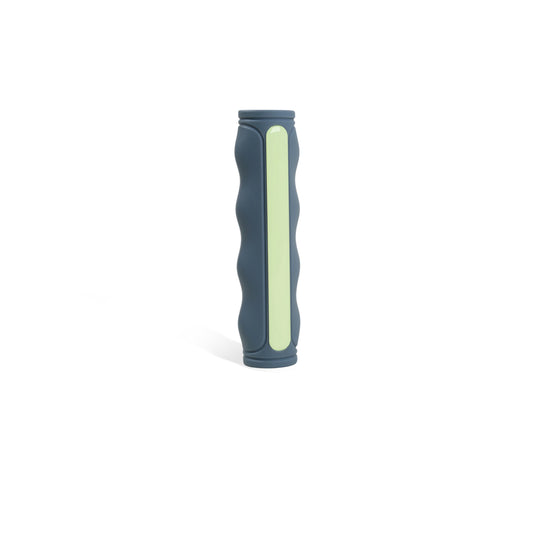 Blue silicone handrail sleeve with contrasting strip