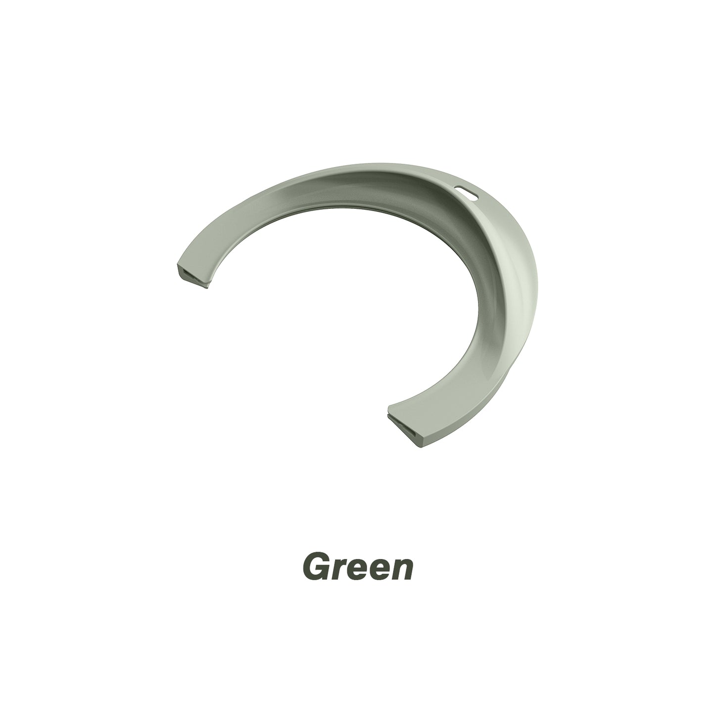 Green curved silicone plate guard