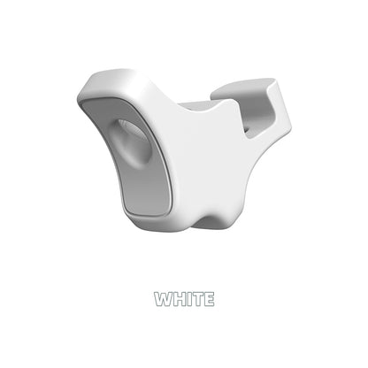 White silicone eye-drop bottle guide